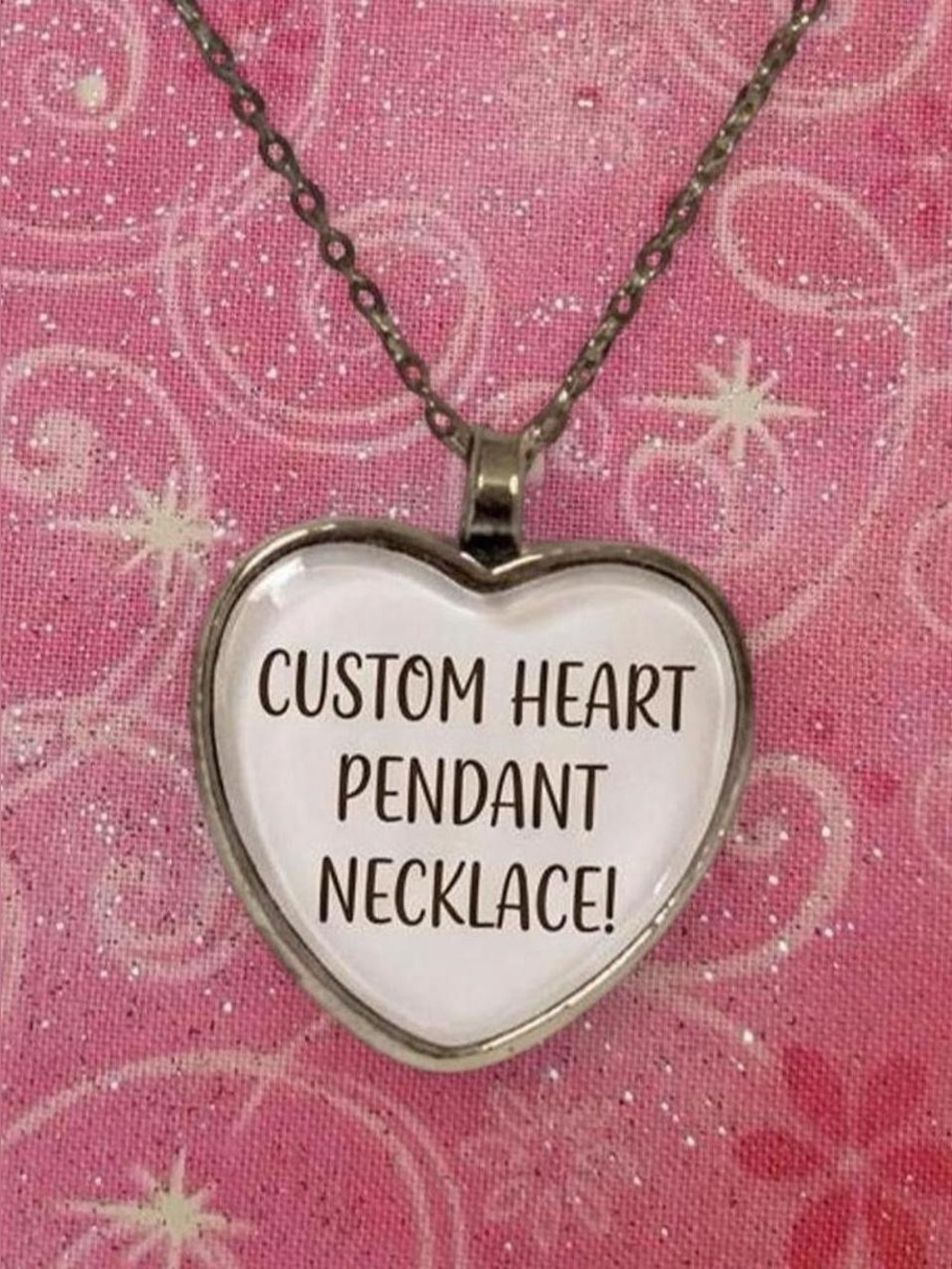 Custom Heart Pendant Necklace